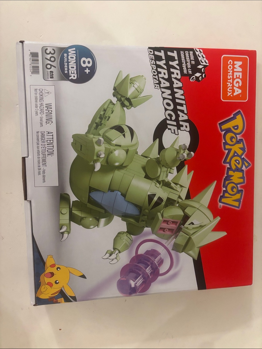 NIB MEGA Pokémon Tyranitar Building Set with 396 Compatible Bricks and Pieces
